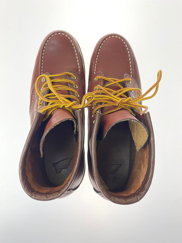 【中古品】【メンズ】 RED WING レッドウィング 9106 6INCH MOC TOE BOOT 6インチ モックトゥ ブーツ 靴 164-250228-me-24-min サイズ：27.0cm US9 カラー：赤茶 万代Net店