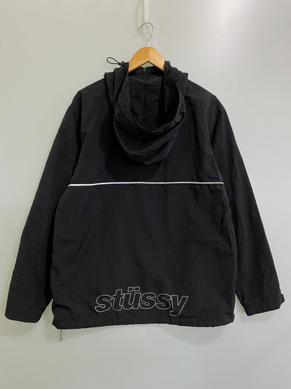 【中古品】【メンズ】 STUSSY ステューシー 115310-002 ANORAK NYLON PARKA アウター アノラックパーカー 142-250225-AS-44-min サイズ：L カラー：ブラック 万代Net店