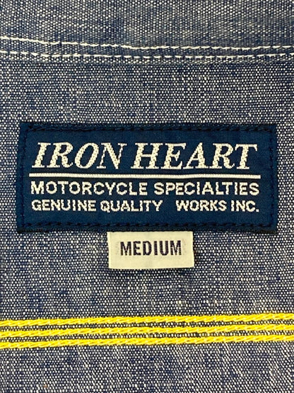 【中古品】【メンズ】  IRON HEART アイアンハート DENIM WORK SHIRT デニムワークシャツ 145-250227-ks-23-min サイズ：M カラー：インディゴ 万代Net店