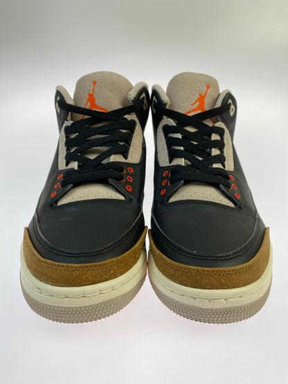 【中古品】【メンズ】  NIKE ナイキ CT8532-008 AIR JORDAN 3 RETRO 靴 シューズ スニーカー SNEAKERS 160-250226-ks-18-min サイズ：28cm カラー：BLACK/RUSH ORANGE-FOSSIL STONE 万代Net店