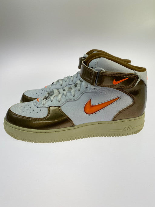 【中古品】【メンズ】  NIKE ナイキ DH5623-100 AIR FORCE 1 MID QS エアフォース 1 ミッド スニーカー シューズ 靴 160-250228-me-21-min サイズ：28.5cm US10.5 カラー：WHITE/TOTAL ORANGE-ALE BROWN 万代Net店