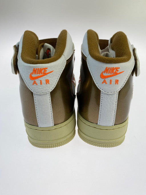 【中古品】【メンズ】  NIKE ナイキ DH5623-100 AIR FORCE 1 MID QS エアフォース 1 ミッド スニーカー シューズ 靴 160-250228-me-21-min サイズ：28.5cm US10.5 カラー：WHITE/TOTAL ORANGE-ALE BROWN 万代Net店