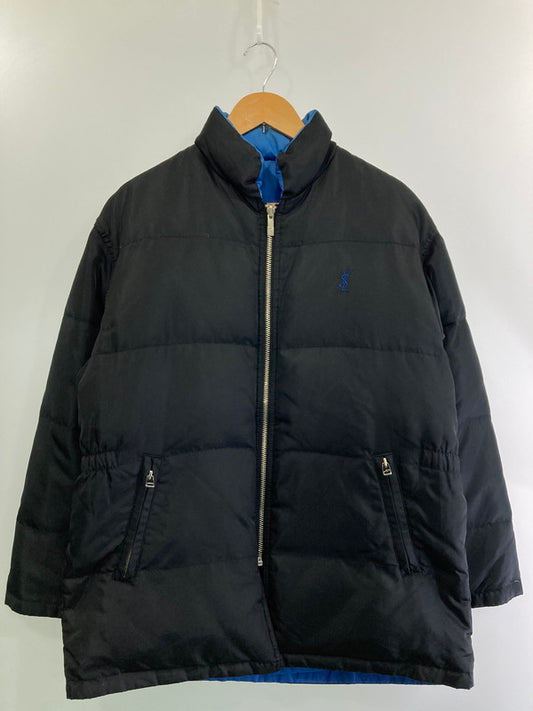 【中古品】【メンズ】 YVES SAINT LAURENT イヴ・サンローラン REVERSIBLE DOWN JACKET リバーシブルダウンジャケット 146-250227-ks-24-min サイズ：不明 カラー：ブラック/ブルー 万代Net店