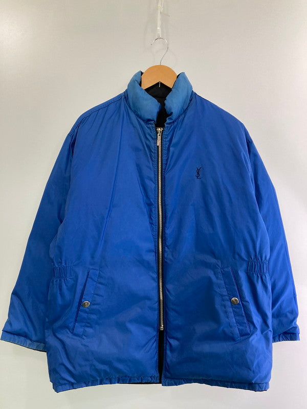 【中古品】【メンズ】 YVES SAINT LAURENT イヴ・サンローラン REVERSIBLE DOWN JACKET リバーシブルダウンジャケット 146-250227-ks-24-min サイズ：不明 カラー：ブラック/ブルー 万代Net店