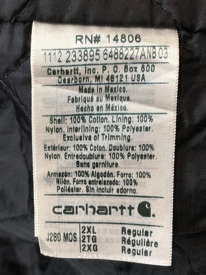 【中古品】【メンズ】 Carhartt カーハート J280 MOS CANVAS WORK JACKET アウター 146-250226-AS-25-min サイズ：2XL カラー：グレー 万代Net店