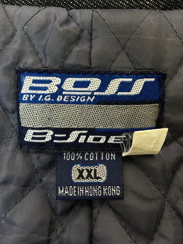 【中古品】【メンズ】 BOSS ボス B-SIDE DENIM JACKET ビーサイド デニムジャケット アウター 146-250319-jt-35-min サイズ：XXL カラー：インディゴブラック 万代Net店