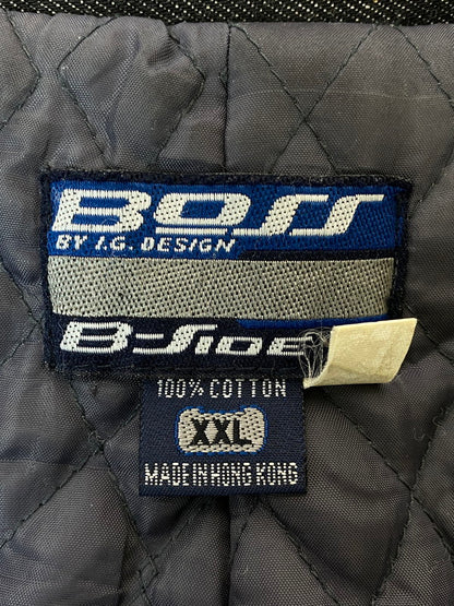 【中古品】【メンズ】 BOSS ボス B-SIDE DENIM JACKET ビーサイド デニムジャケット アウター 146-250319-jt-35-min サイズ：XXL カラー：インディゴブラック 万代Net店