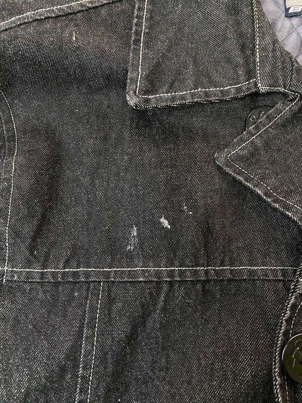 【中古品】【メンズ】 BOSS ボス B-SIDE DENIM JACKET ビーサイド デニムジャケット アウター 146-250319-jt-35-min サイズ：XXL カラー：インディゴブラック 万代Net店
