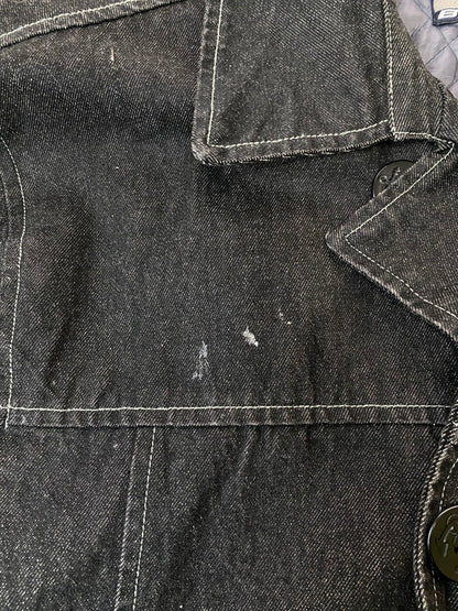 【中古品】【メンズ】 BOSS ボス B-SIDE DENIM JACKET ビーサイド デニムジャケット アウター 146-250319-jt-35-min サイズ：XXL カラー：インディゴブラック 万代Net店