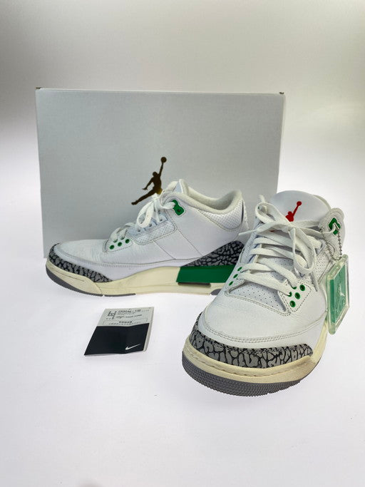 【中古品】【メンズ】  NIKE ナイキ CK9246-136 WOMEN'S AIR JORDAN 3 RETRO ウィメンズ エア ジョーダン 3 レトロ スニーカー シューズ 靴 160-250228-me-18-min サイズ：25.5cm US8.5 カラー：WHITE/VARSITY RED-LUCKY GREEN YEAR 2023 万代Net店