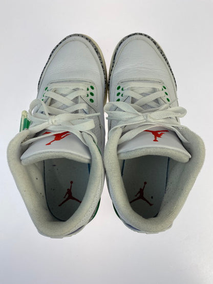 【中古品】【メンズ】  NIKE ナイキ CK9246-136 WOMEN'S AIR JORDAN 3 RETRO ウィメンズ エア ジョーダン 3 レトロ スニーカー シューズ 靴 160-250228-me-18-min サイズ：25.5cm US8.5 カラー：WHITE/VARSITY RED-LUCKY GREEN YEAR 2023 万代Net店