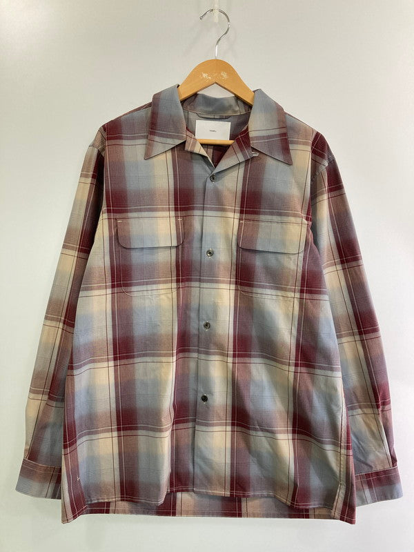 【中古品】【メンズ】  SUGARHILL シュガーヒル 2411300501 OMBRE PLAID OPEN COLLAR BLOUSE ブラウス トップス 140-250227-ks-27-min サイズ：2 カラー：マルチカラー 万代Net店