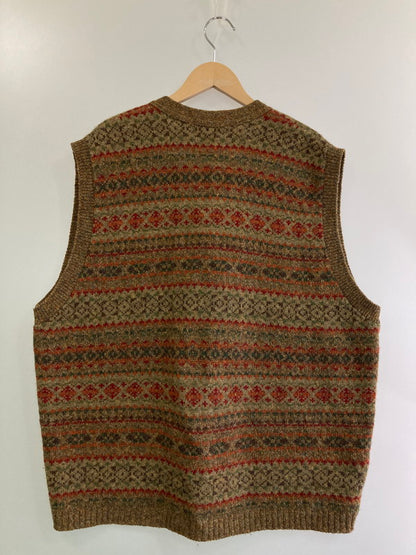 【中古品】【メンズ】 L.L.Bean エルエルビーン 80S WOOL VEST ウールベスト 146-250301-ks-42-min サイズ：XL カラー：ブラウン系 万代Net店