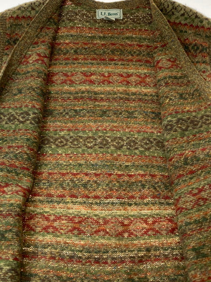 【中古品】【メンズ】 L.L.Bean エルエルビーン 80S WOOL VEST ウールベスト 146-250301-ks-42-min サイズ：XL カラー：ブラウン系 万代Net店