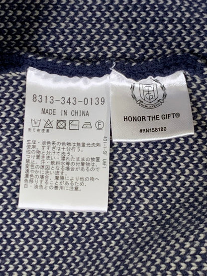 【中古品】【メンズ】  HONOR THE GIFT オナーザギフト KNIT OTIS KNIT ニット セーター 142-250226-AS-35-min サイズ：XL カラー：ネイビー/ベージュ 万代Net店