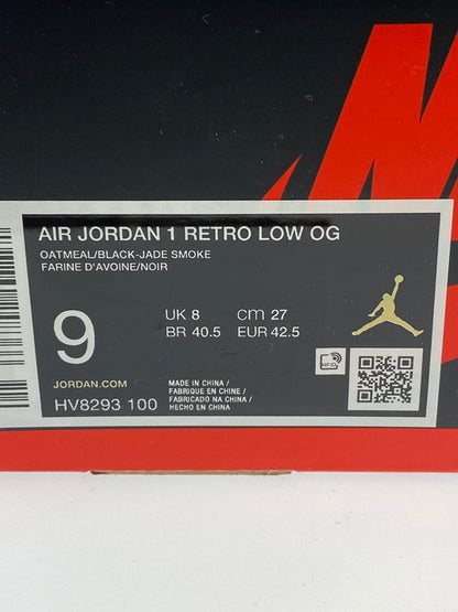 【中古美品】【メンズ】  NIKE ナイキ HV8293-100 ×RUI HACHIMURA AIR JORDAN 1 RETRO LOW OG SP CRANES エア ジョーダン 1 レトロ ロー シューズ 靴 160-250228-me-15-min サイズ：27.0cm US9 カラー：OATMEAL/BLACK-JADE SMOKE 万代Net店