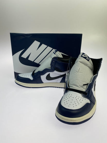 【中古美品】【メンズ】  NIKE ナイキ DZ5485-401 AIR JORDAN 1 RETRO HIGH OG エア ジョーダン 1 レトロ ハイ スニーカー シューズ 靴 160-250228-me-07-min サイズ：27.0cm US9 カラー：MIDNIGHT NAVY/BLACK-WHITE-SAIL 万代Net店