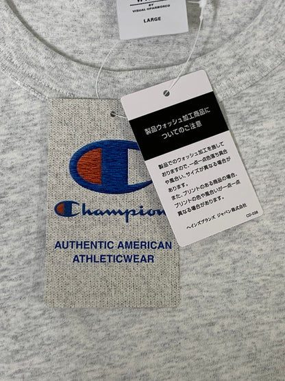 【中古美品】【メンズ】 WTAPS ダブルタップス C8-B413 CHAMPION ACADEMY LS T Tシャツ トップス 142-250227-ks-41-min サイズ：L カラー：グレー 万代Net店