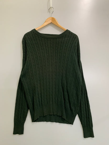 【現状渡し品】【メンズ】 WOODS&GRAY ウッズアンドグレー L/S KNIT ロングスリーブニット トップス 146-260617-yn-26-min サイズ：表記なし 下記参照 カラー：ダークグリーン 万代Net店