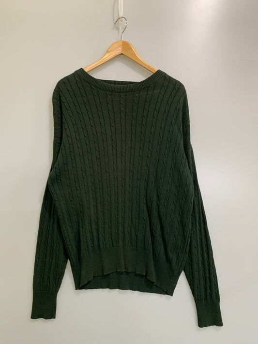 【現状渡し品】【メンズ】 WOODS&GRAY ウッズアンドグレー L/S KNIT ロングスリーブニット トップス 146-260617-yn-26-min サイズ：表記なし 下記参照 カラー：ダークグリーン 万代Net店