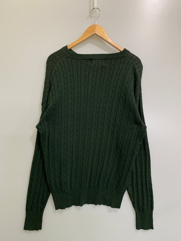 【現状渡し品】【メンズ】 WOODS&GRAY ウッズアンドグレー L/S KNIT ロングスリーブニット トップス 146-260617-yn-26-min サイズ：表記なし 下記参照 カラー：ダークグリーン 万代Net店