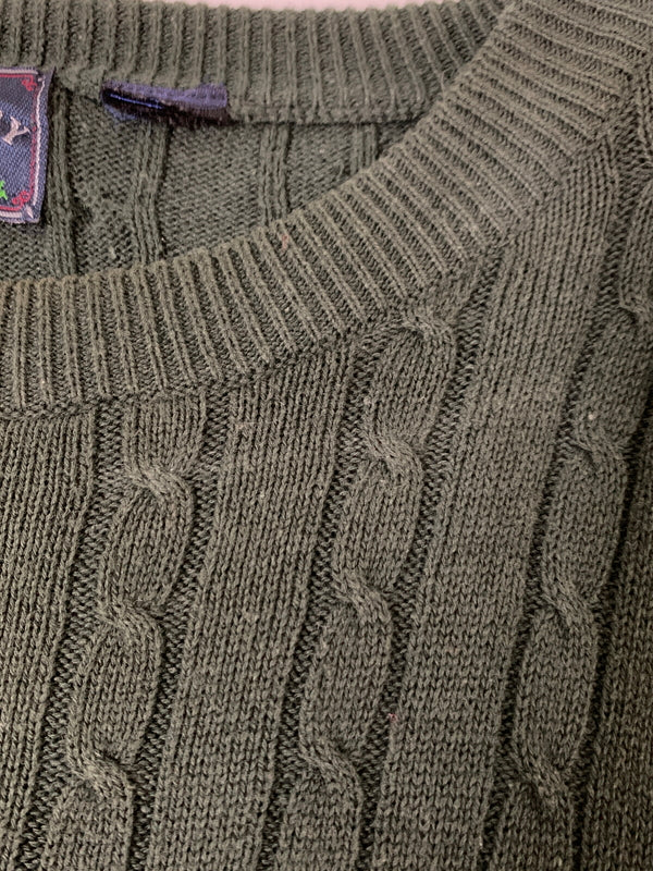 【現状渡し品】【メンズ】 WOODS&GRAY ウッズアンドグレー L/S KNIT ロングスリーブニット トップス 146-260617-yn-26-min サイズ：表記なし 下記参照 カラー：ダークグリーン 万代Net店