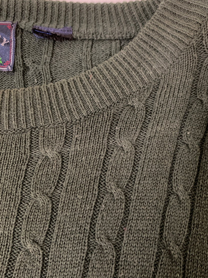 【現状渡し品】【メンズ】 WOODS&GRAY ウッズアンドグレー L/S KNIT ロングスリーブニット トップス 146-260617-yn-26-min サイズ：表記なし 下記参照 カラー：ダークグリーン 万代Net店