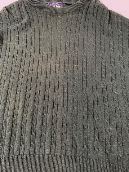 【現状渡し品】【メンズ】 WOODS&GRAY ウッズアンドグレー L/S KNIT ロングスリーブニット トップス 146-260617-yn-26-min サイズ：表記なし 下記参照 カラー：ダークグリーン 万代Net店