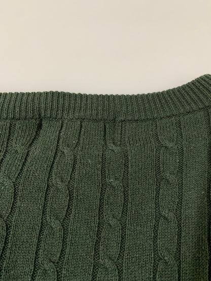 【現状渡し品】【メンズ】 WOODS&GRAY ウッズアンドグレー L/S KNIT ロングスリーブニット トップス 146-260617-yn-26-min サイズ：表記なし 下記参照 カラー：ダークグリーン 万代Net店