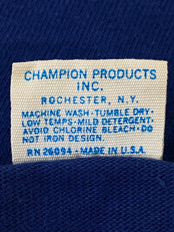 【中古品】【メンズ】 Champion チャンピオン 70'S FOOTBALL TEE "IHDUHAP 77" ショートスリーブ 146-250303-AS-27-min サイズ：M カラー：ブルー 万代Net店