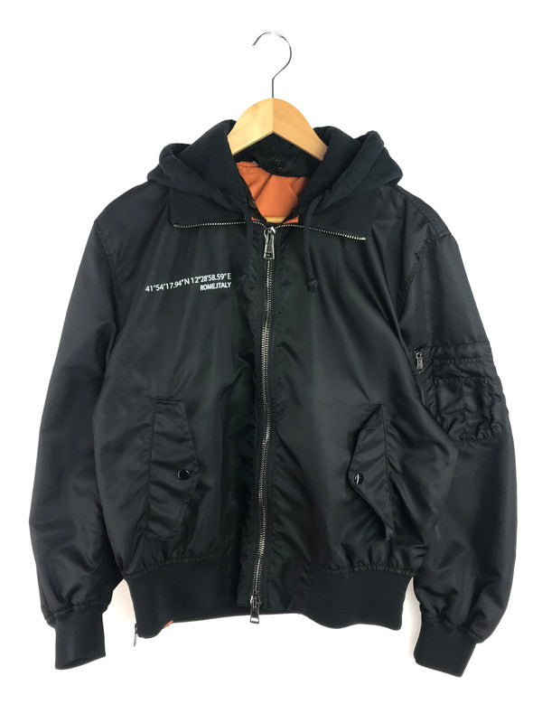 【中古品】【メンズ】 ALWAYS HOODED MA-1 オールウェイズ フーデッド MA-1 ミリタリージャケット アウター 141-251213-rt-04-tag サイズ：44 カラー：ブラック 万代Net店