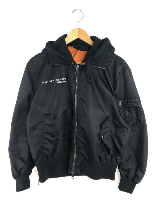 【中古品】【メンズ】 ALWAYS HOODED MA-1 オールウェイズ フーデッド MA-1 ミリタリージャケット アウター 141-251213-rt-04-tag サイズ：44 カラー：ブラック 万代Net店