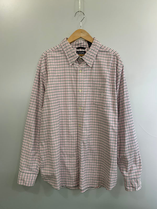 【中古品】【メンズ】 CHAPS チャップス STRETCH LS CHECK BD SHIRT ストレッチチェックシャツ ロングスリーブ 長袖シャツ 146-260611-kt-02-min サイズ：XXL カラー：マルチカラー 万代Net店