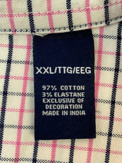 【中古品】【メンズ】 CHAPS チャップス STRETCH LS CHECK BD SHIRT ストレッチチェックシャツ ロングスリーブ 長袖シャツ 146-260611-kt-02-min サイズ：XXL カラー：マルチカラー 万代Net店