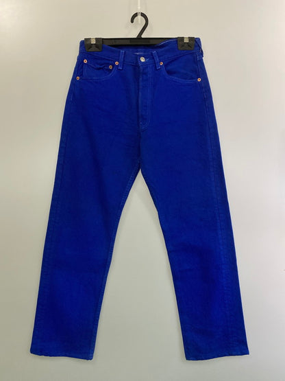 【中古品】【メンズ】 501 COLOR PANTS 501-0651 カラーパンツ 米国製 95年11月製造 552刻印 ボトムス 157-250312-yn-24-min サイズ：W31 L34 カラー：ブルー 万代Net店
