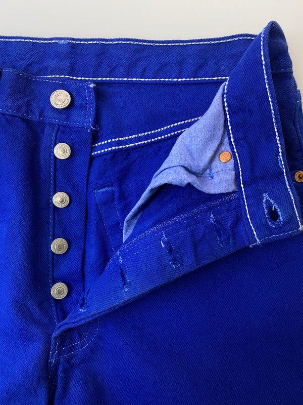 【中古品】【メンズ】 501 COLOR PANTS 501-0651 カラーパンツ 米国製 95年11月製造 552刻印 ボトムス 157-250312-yn-24-min サイズ：W31 L34 カラー：ブルー 万代Net店