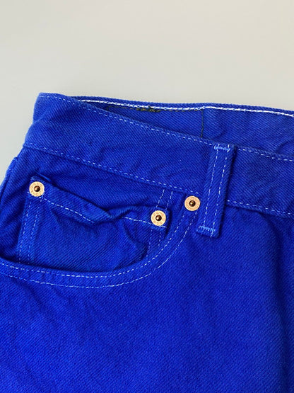 【中古品】【メンズ】 501 COLOR PANTS 501-0651 カラーパンツ 米国製 95年11月製造 552刻印 ボトムス 157-250312-yn-24-min サイズ：W31 L34 カラー：ブルー 万代Net店