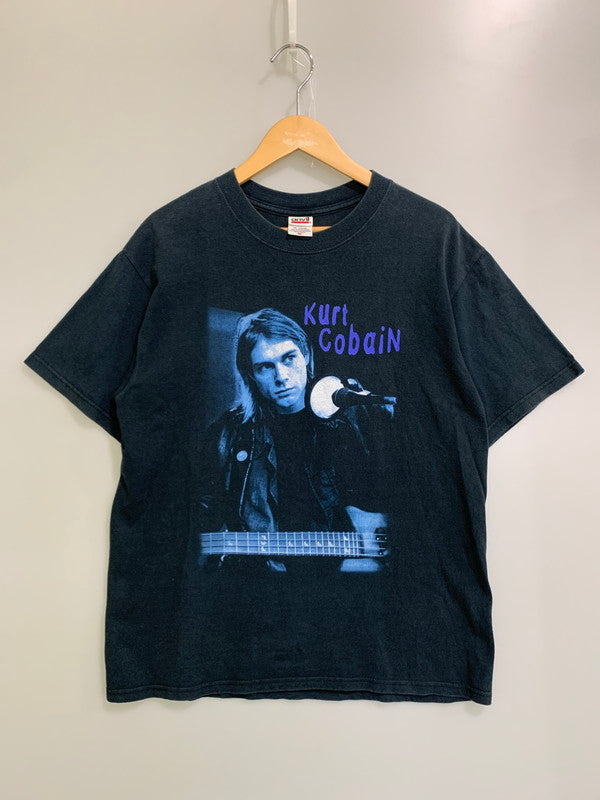 【中古品】【メンズ】 ANVIL アンビル 00S KURT COBAIN NOTE TEE Tシャツ トップス 146-250623-ks-34-min サイズ：M カラー：ブラック 万代Net店