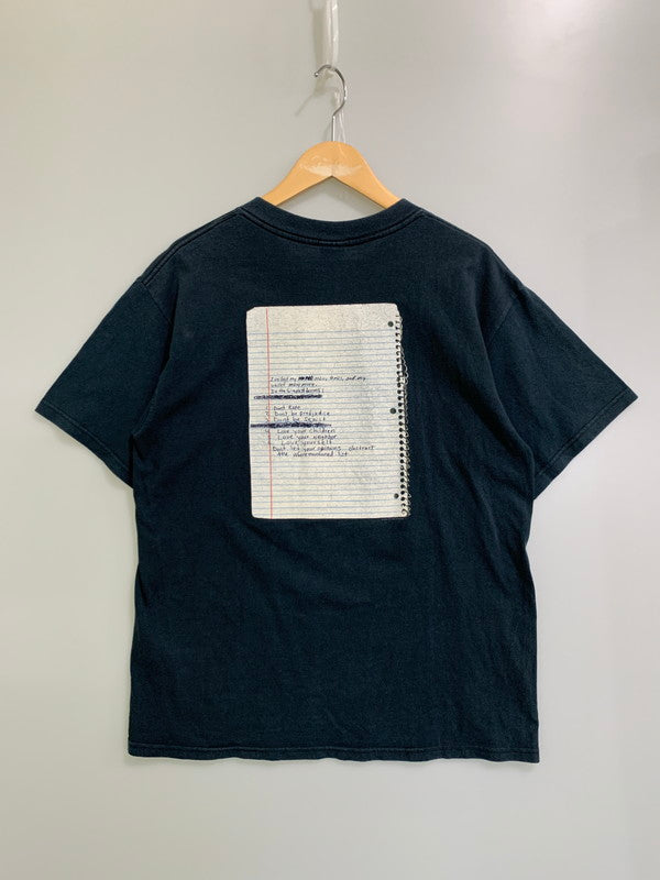 【中古品】【メンズ】 ANVIL アンビル 00S KURT COBAIN NOTE TEE Tシャツ トップス 146-250623-ks-34-min サイズ：M カラー：ブラック 万代Net店