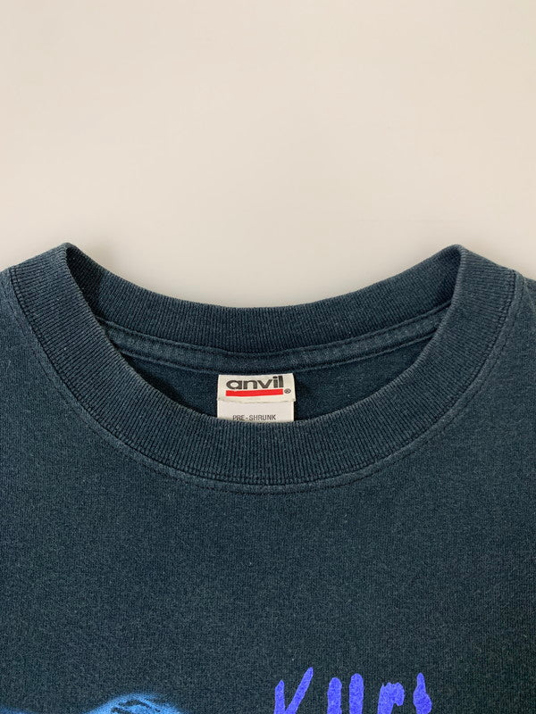 【中古品】【メンズ】 ANVIL アンビル 00S KURT COBAIN NOTE TEE Tシャツ トップス 146-250623-ks-34-min サイズ：M カラー：ブラック 万代Net店