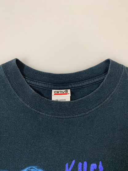 【中古品】【メンズ】 ANVIL アンビル 00S KURT COBAIN NOTE TEE Tシャツ トップス 146-250623-ks-34-min サイズ：M カラー：ブラック 万代Net店