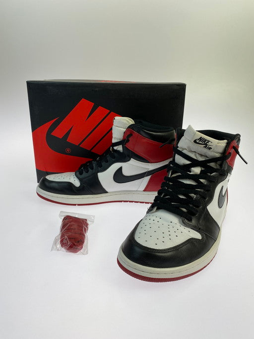 【中古品】【メンズ】 NIKE ナイキ 555088-125 AIR JORDAN 1 RETRO HIGH OG BLACK TOE エア ジョーダン 1 レトロ ハイ スニーカー シューズ 靴 160-250307-me-09-min サイズ：30.0cm US12 カラー：WHITE/BLACK-VARSITY RED 万代Net店