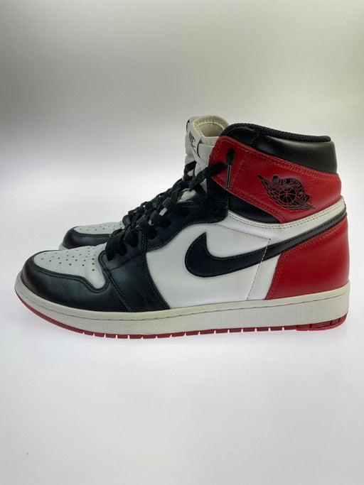 【中古品】【メンズ】 NIKE ナイキ 555088-125 AIR JORDAN 1 RETRO HIGH OG BLACK TOE エア ジョーダン 1 レトロ ハイ スニーカー シューズ 靴 160-250307-me-09-min サイズ：30.0cm US12 カラー：WHITE/BLACK-VARSITY RED 万代Net店