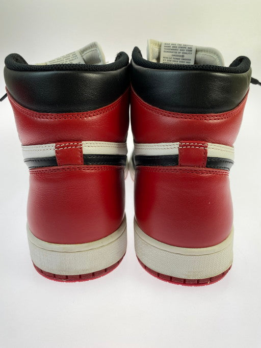 【中古品】【メンズ】 NIKE ナイキ 555088-125 AIR JORDAN 1 RETRO HIGH OG BLACK TOE エア ジョーダン 1 レトロ ハイ スニーカー シューズ 靴 160-250307-me-09-min サイズ：30.0cm US12 カラー：WHITE/BLACK-VARSITY RED 万代Net店