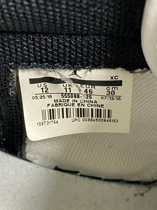 【中古品】【メンズ】 NIKE ナイキ 555088-125 AIR JORDAN 1 RETRO HIGH OG BLACK TOE エア ジョーダン 1 レトロ ハイ スニーカー シューズ 靴 160-250307-me-09-min サイズ：30.0cm US12 カラー：WHITE/BLACK-VARSITY RED 万代Net店