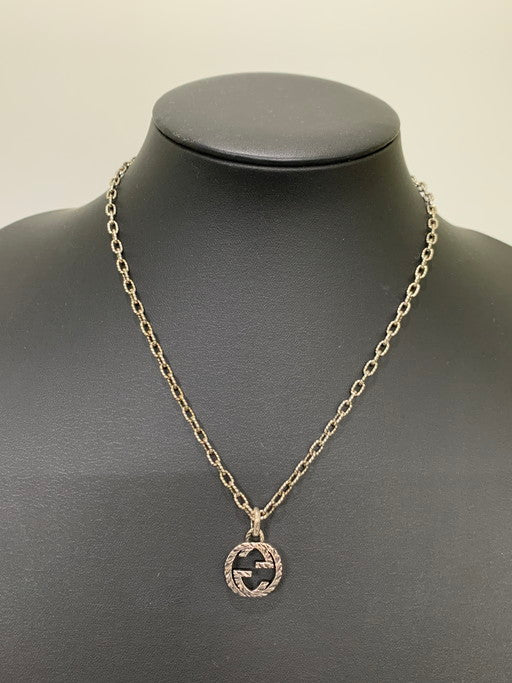 【中古品】【メンズ/レディース】 GUCCI グッチ インターロッキングG ネックレス アクセサリー 182-250304-AS-4-min カラー：シルバー 万代Net店