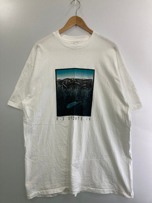 【中古品】【メンズ】 HANES ヘインズ PRINT TEE プリント Tシャツ メンズ トップス 半袖 146-250316-em-24-min サイズ：XXL カラー：ホワイト 万代Net店