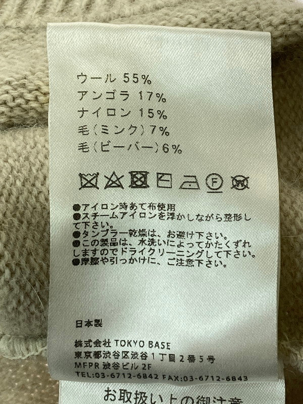 【中古品】【メンズ】 PUBLIC TOKYO パブリック トウキョウ 608430001 モックネックセーター ニット 140-250304-AS-21-min サイズ：1 カラー：ベージュ 万代Net店