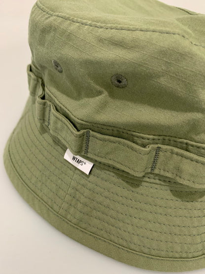 【中古品】【メンズ/レディース】 WTAPS ダブルタップス 231HCDT-HT19 JUNGLE 02 HAT 帽子 185-250304-AS-18-min サイズ：3 カラー：カーキ 万代Net店