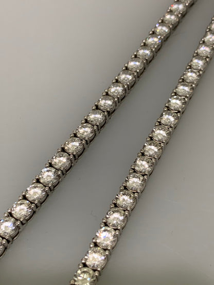 【中古品】【メンズ/レディース】 AVALANCHE アヴァランチ SILVER 925 TENNIS CHAIN アクセサリー ネックレス 192-250304-AS-3-min カラー：シルバー 万代Net店